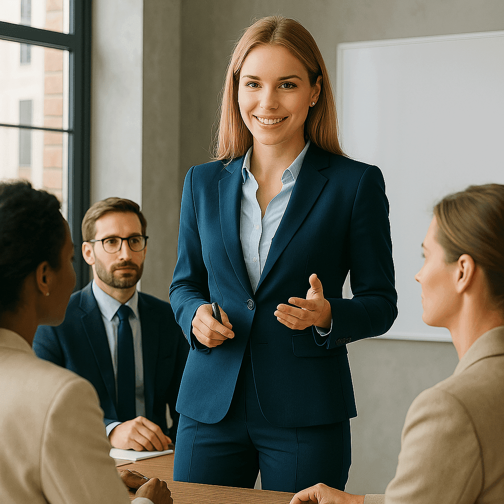 Executive receiving leadership coaching at L.E.A.P.S.