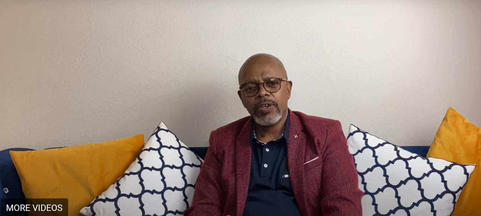 Dr. John Daniel speaking during video session