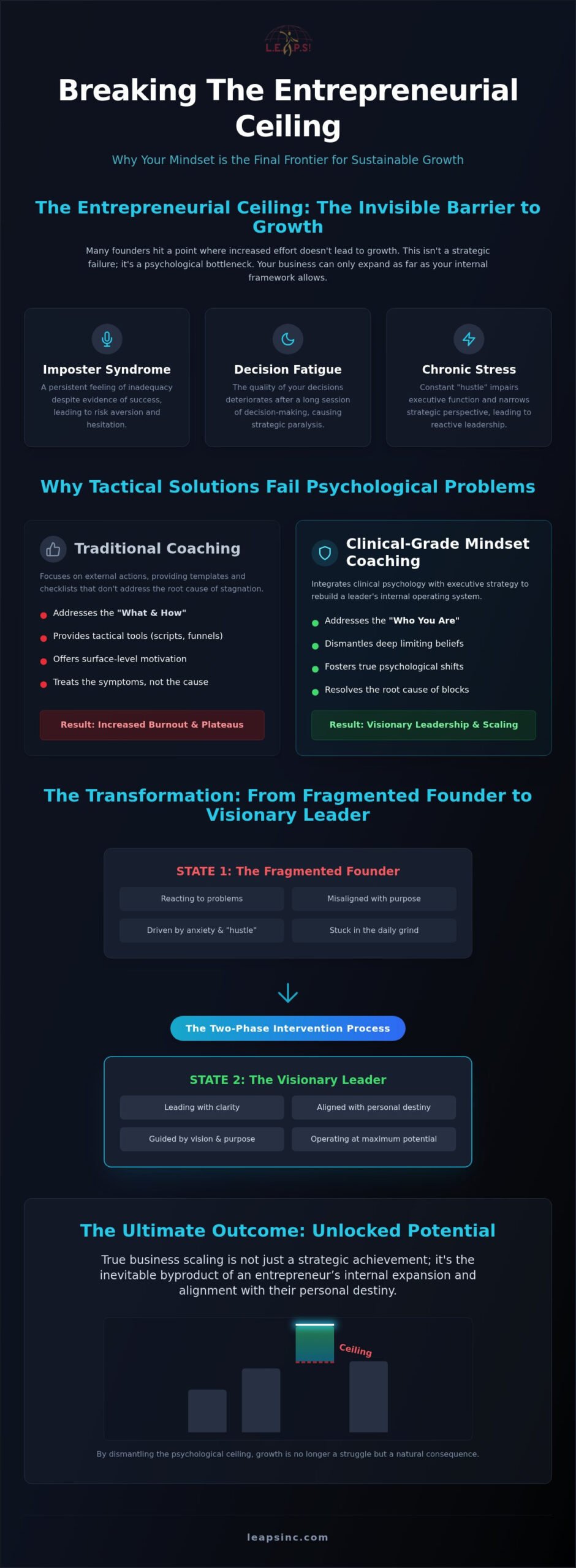 Business Mindset Coaching for Entrepreneurs: A Case Study in Visionary Scaling