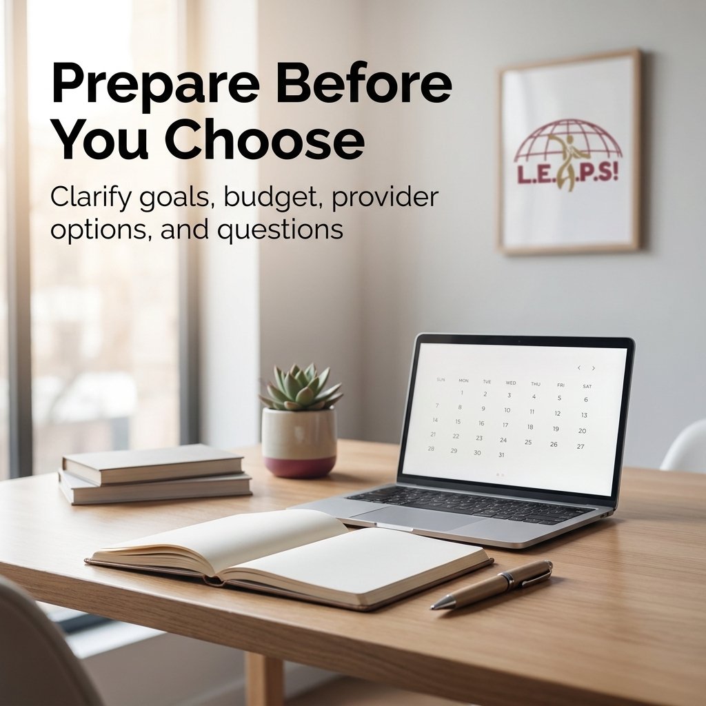 Four-step checklist for preparing to compare faith-based counseling options
