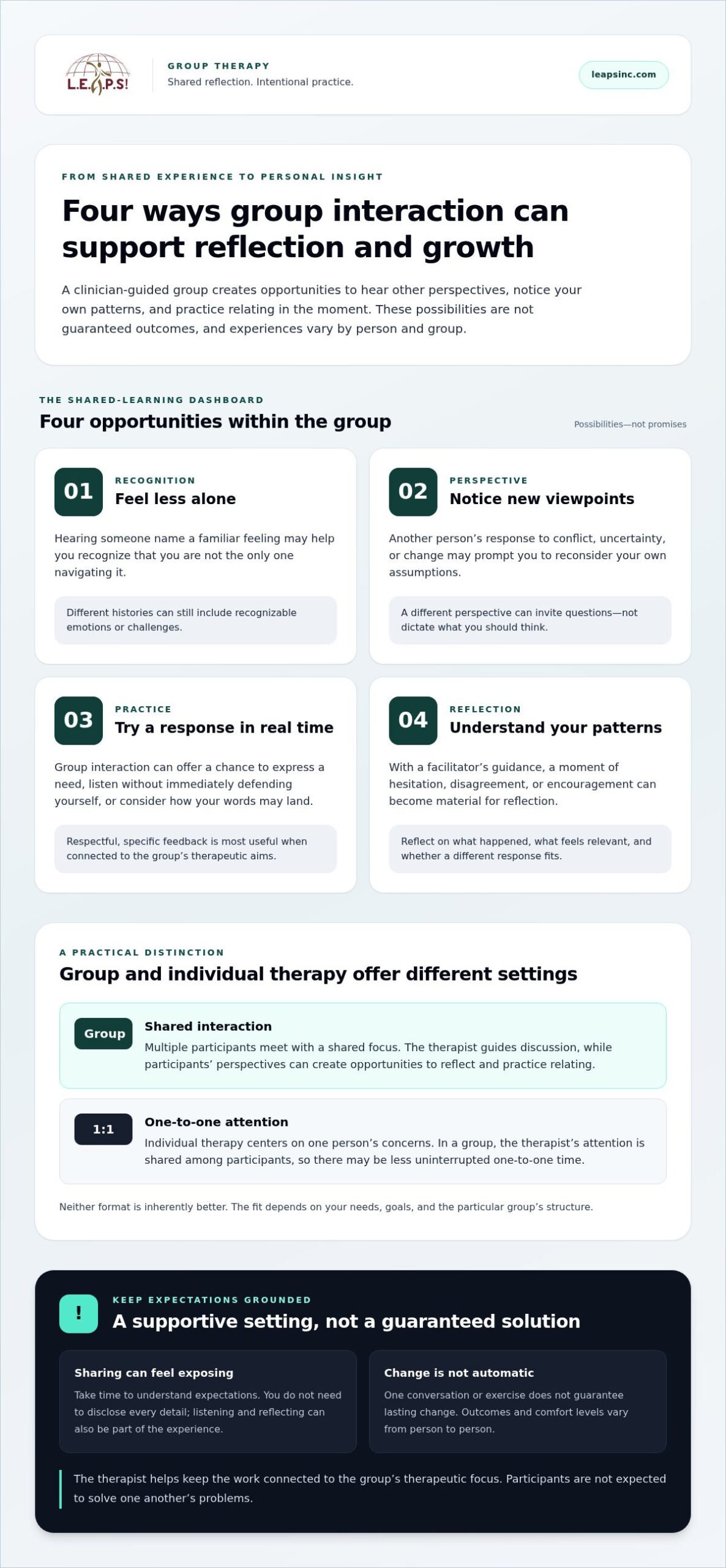 Benefits of Group Therapy: How Shared Work Can Support Personal Growth